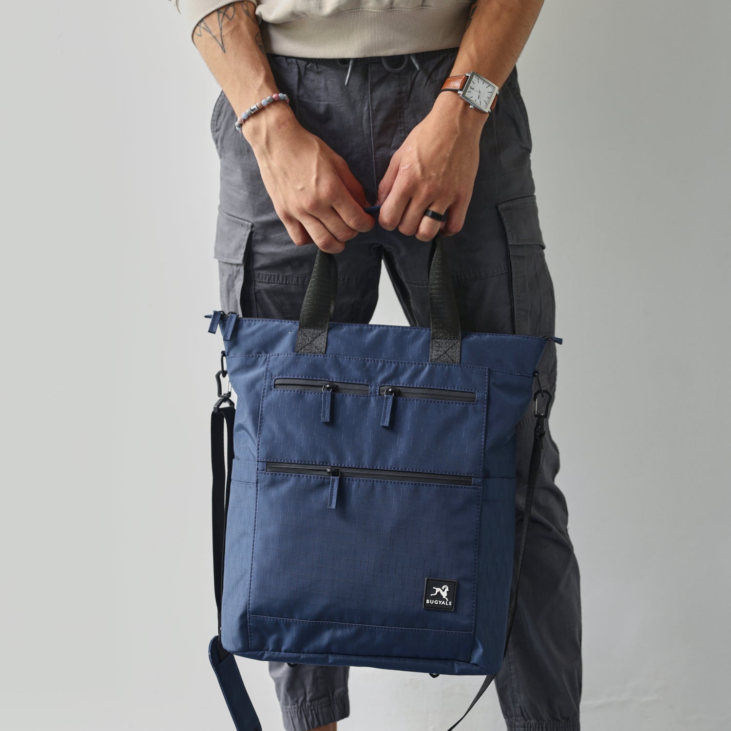 Convertible Tote v1 Blue