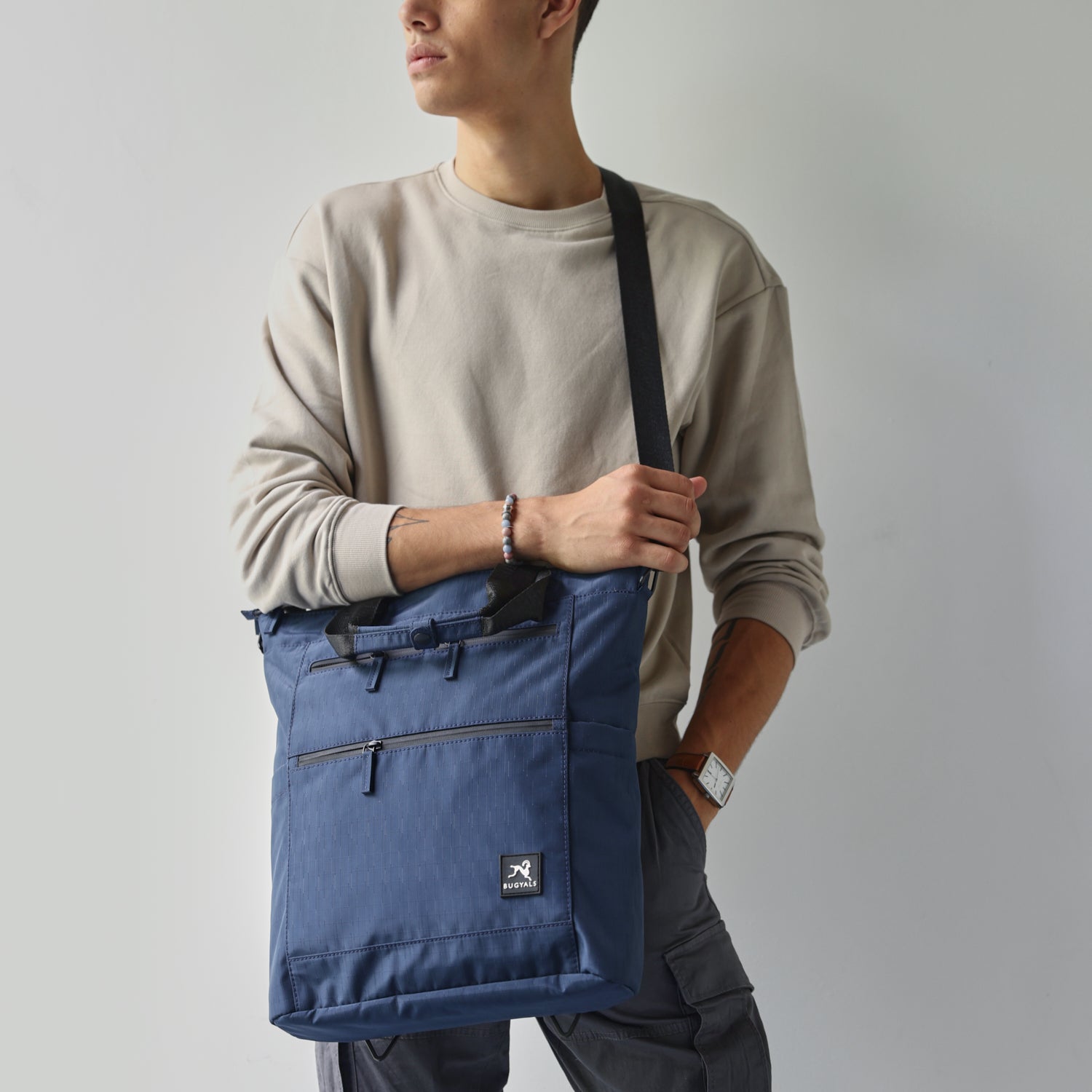 Convertible Tote v1 Blue