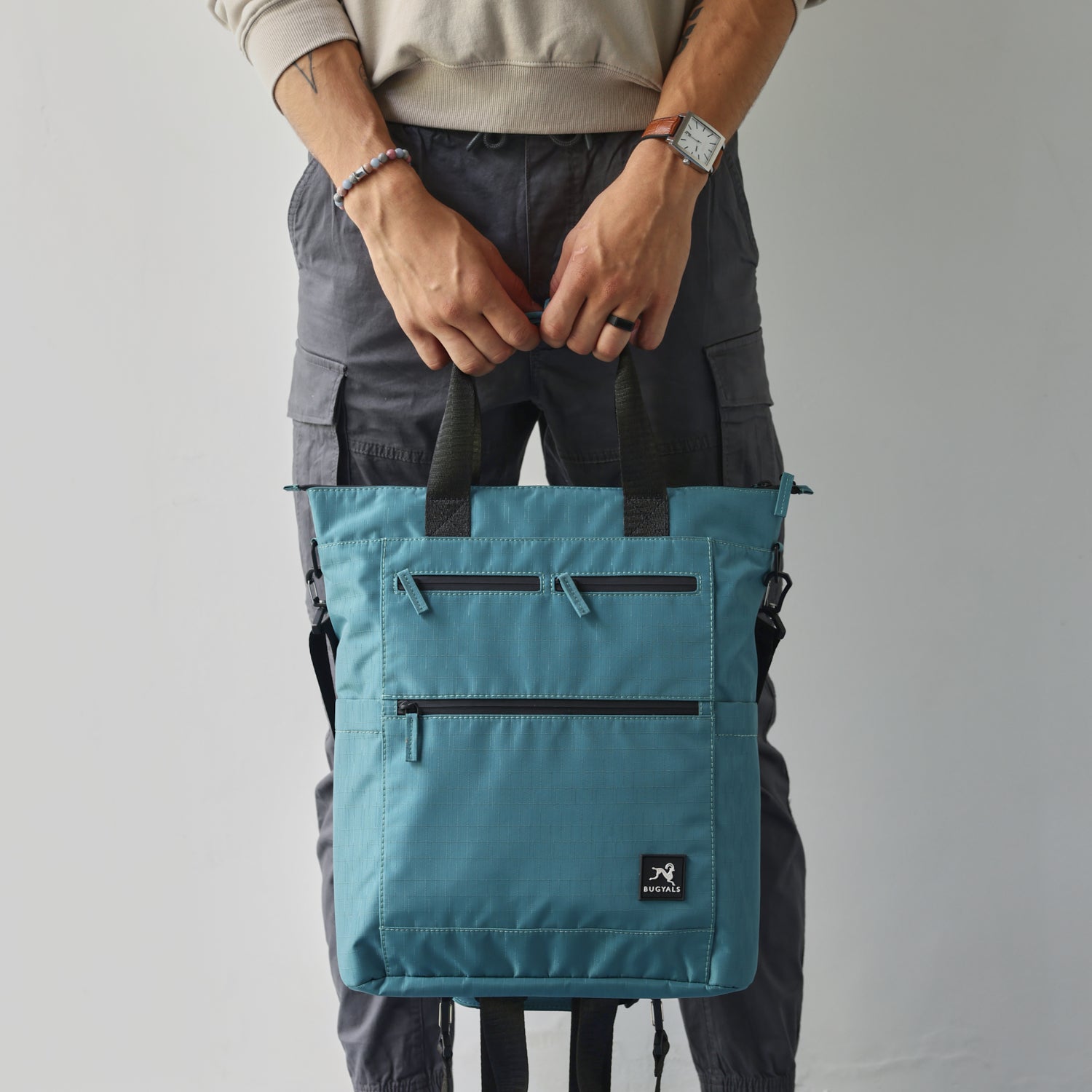 Convertible Tote v1 Teal