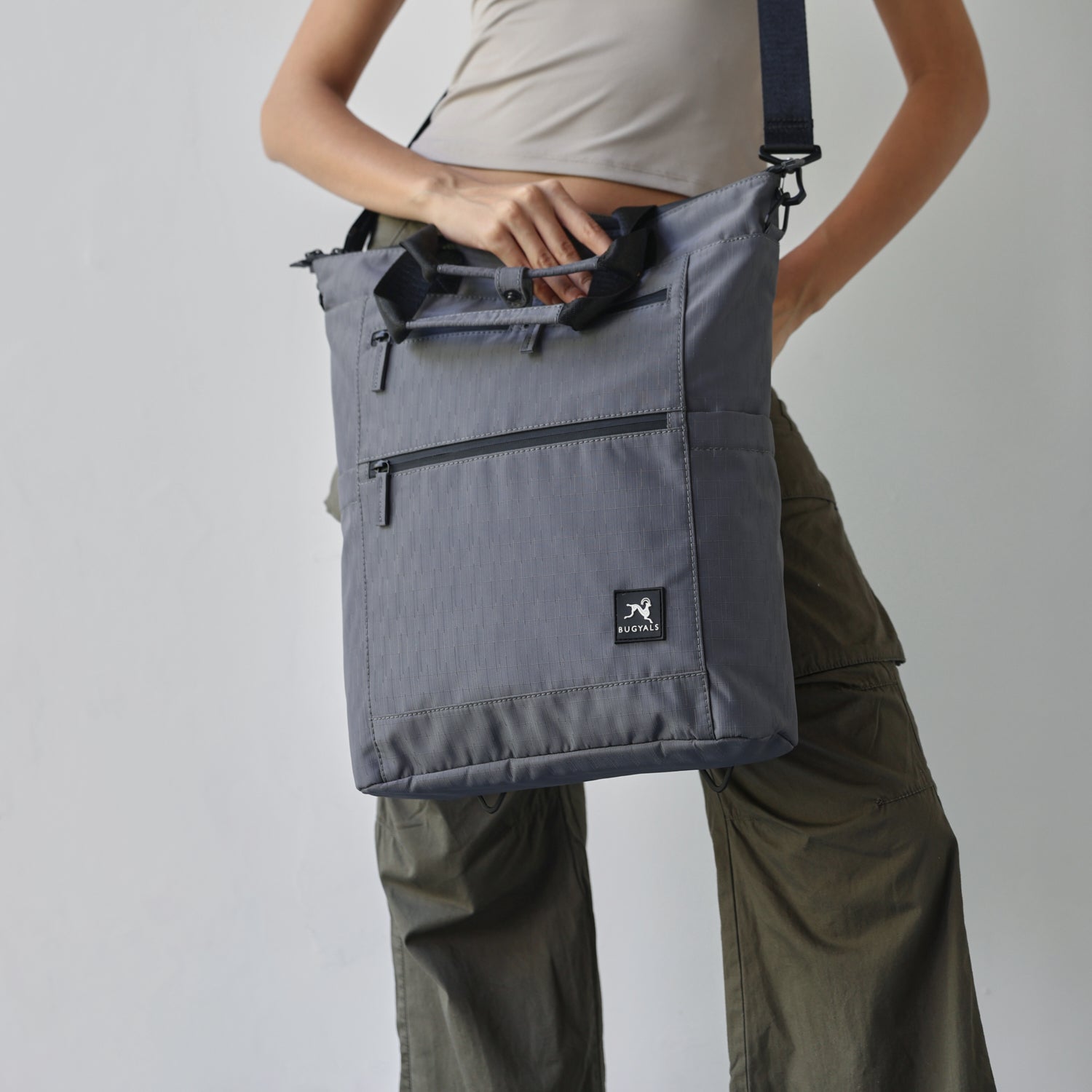 Convertible Tote v1 Grey