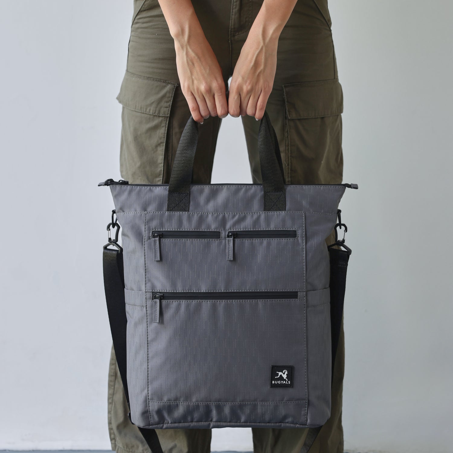 Convertible Tote v1 Grey